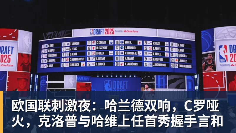 欧国联刺激夜：哈兰德双响，C罗哑火，克洛普与哈维上任首秀握手言和